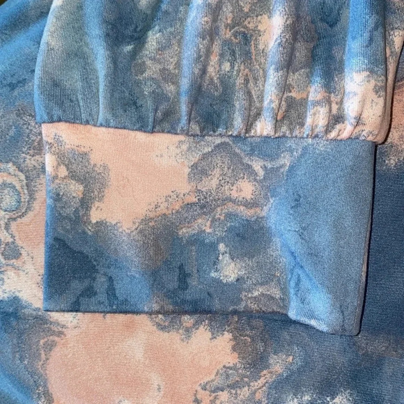 ANY BODY joggers lightweight elastic waistband drawstring pink blue NEW size M - Picture 5 of 13